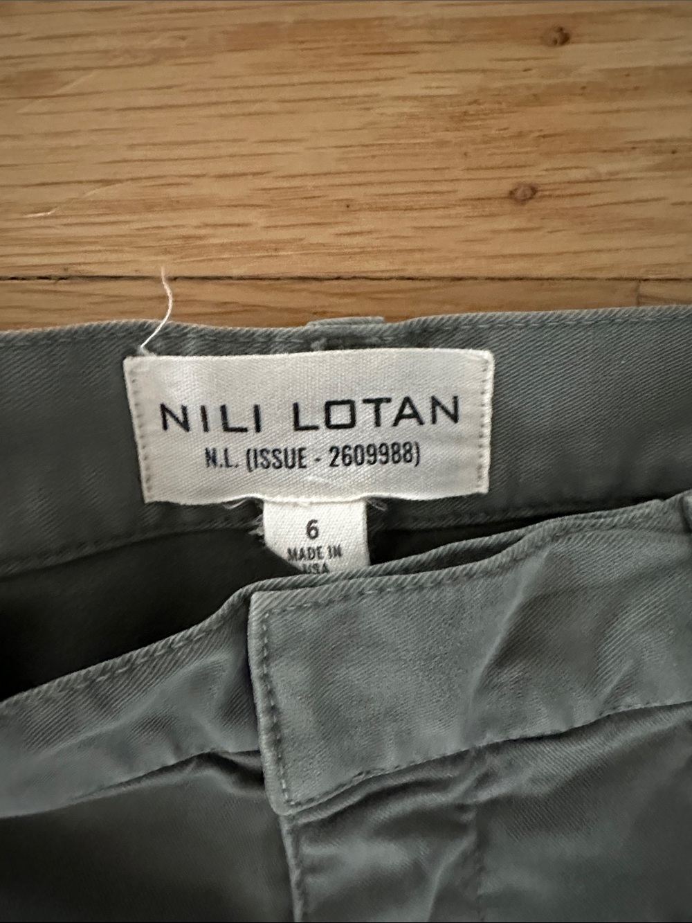 Nili Lotan Shon Pant - Admiral Green - Picture 2 of 4